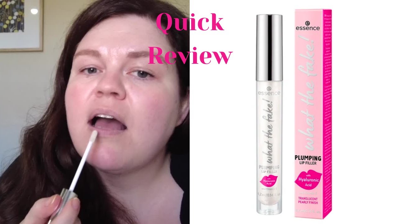 Essence What the Fake Lip Plumping Filler Quick Review| Plumping Lip Gloss Review|Lip Plumper