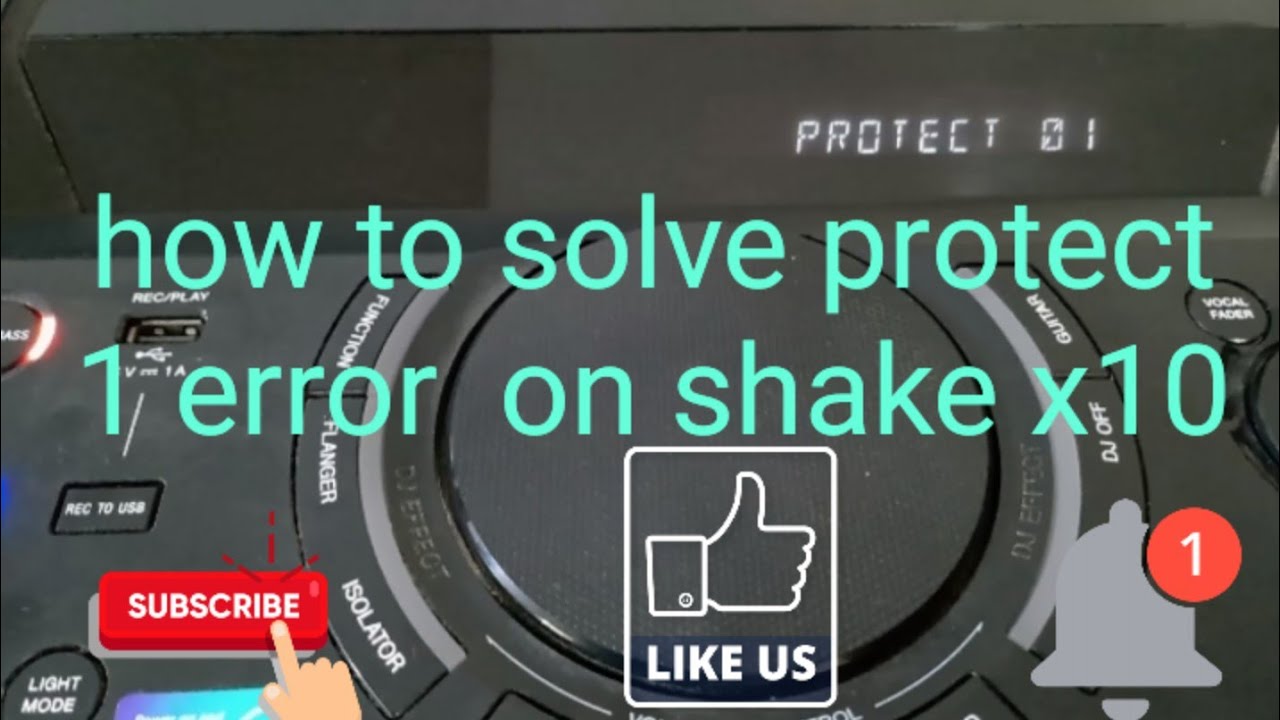 How to slove SHAKE X10D Protect 1 Error