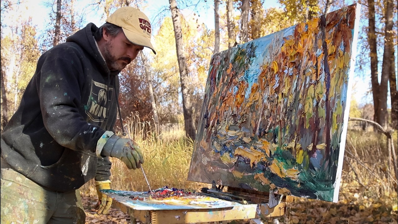 Plein Air Painting - Three Autumn Paintings - Montana