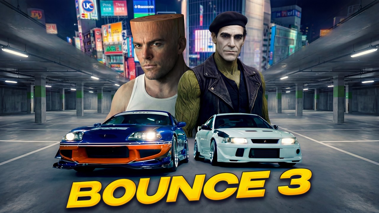 BRAINROCKZ MEDIA - BOUNCE 3 (BRAINROT RACING CARS) [Official Deep House Music Video]