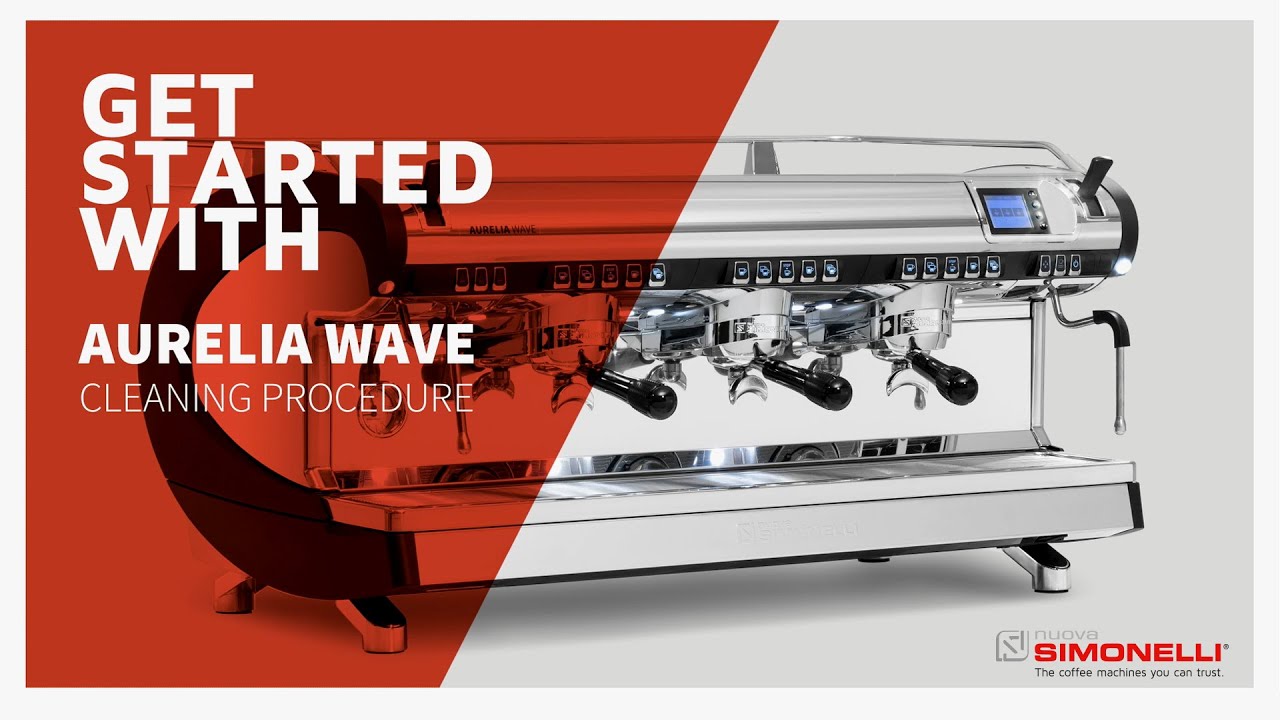 How to clean an Aurelia Wave Volumetric coffee machine (english subtitles)  | Nuova Simonelli