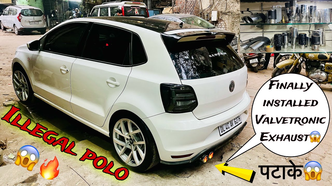 Valvetronic Exhaust System Installed in Polo😱Ye देख लो Patake मारने वाली Volkswagen Polo🔥