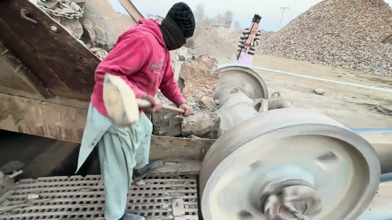Big Rocks Crusher Machine Satisfying ASMR 