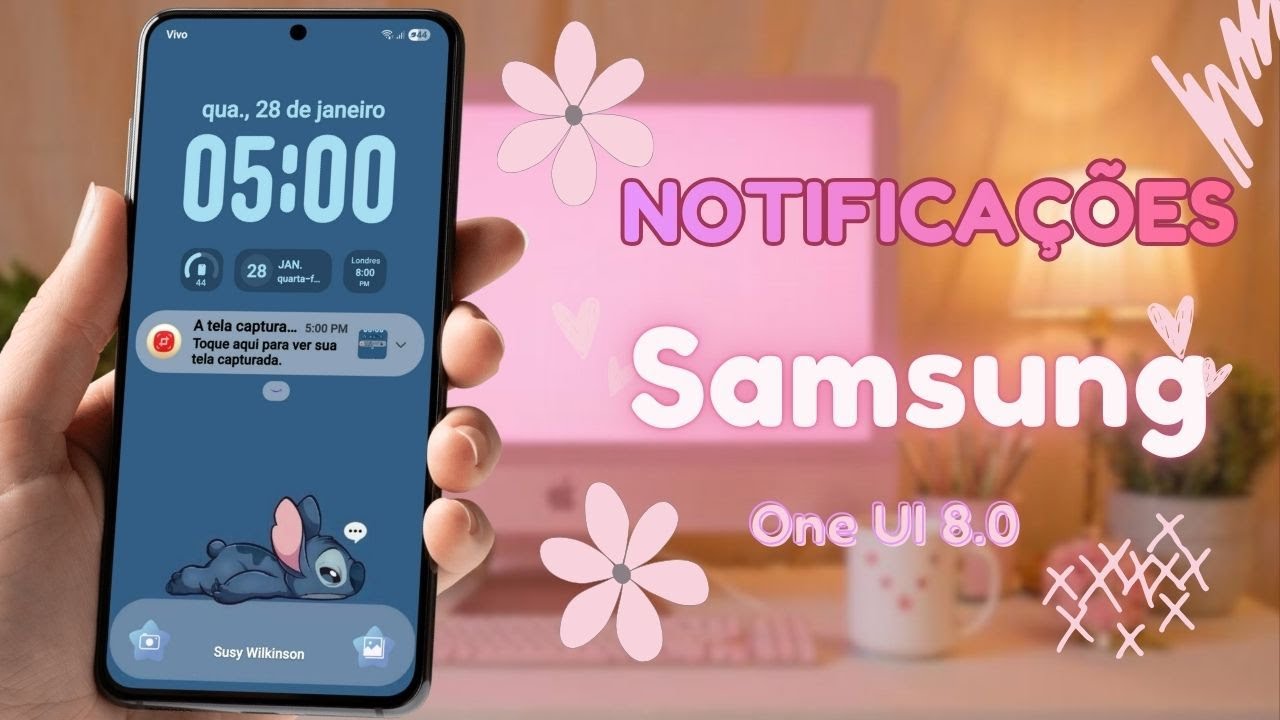 🔥ATUALIZADO!🔥COMO DEIXAR AS NOTIFICAÇÕES TRANSPARENTES NA TELA DE BLOQUEIO SAMSUNG - ONE UI 8.0