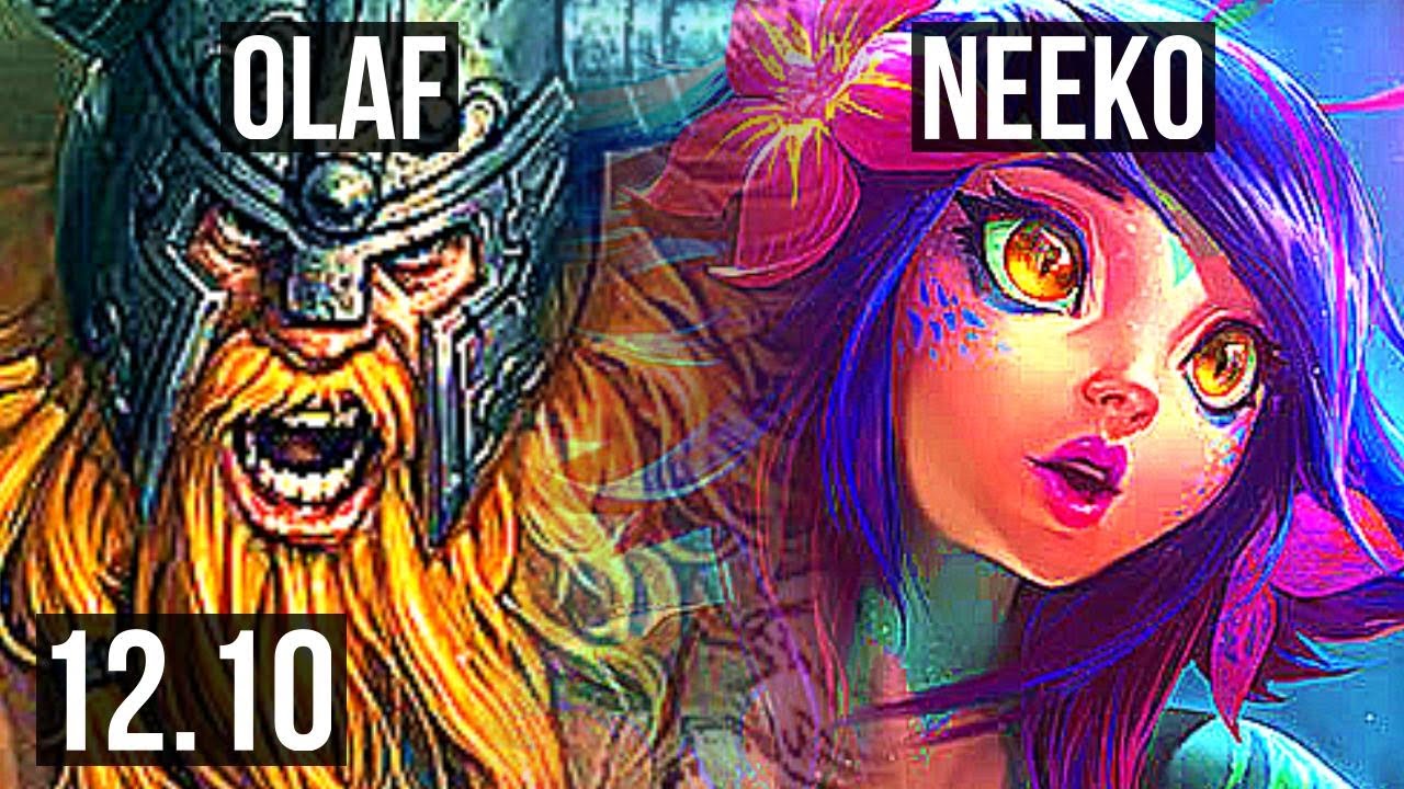 OLAF vs NEEKO (TOP) | 70% winrate, 9/2/3 | EUW Master | 12.10