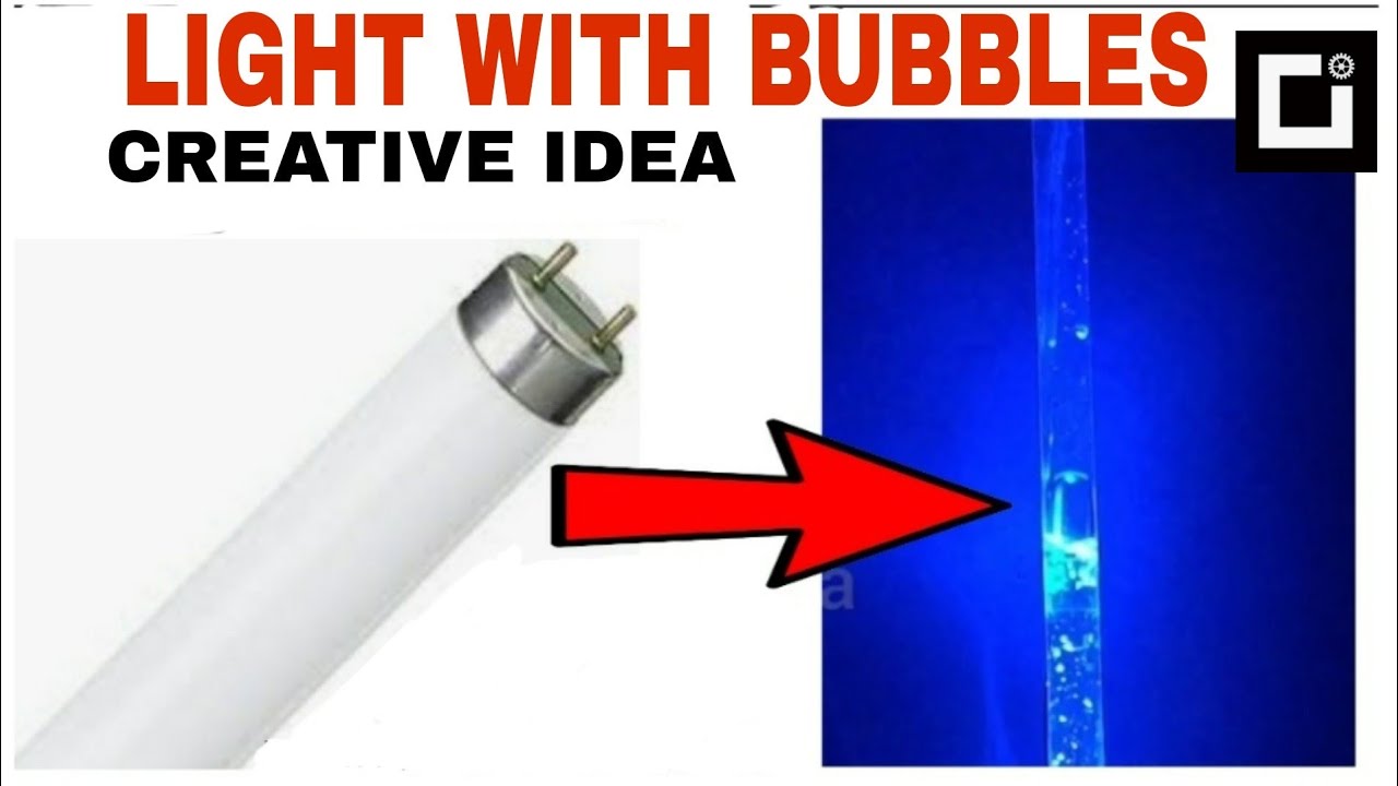 How to make bubbles | Diy | old tube light | bubble light