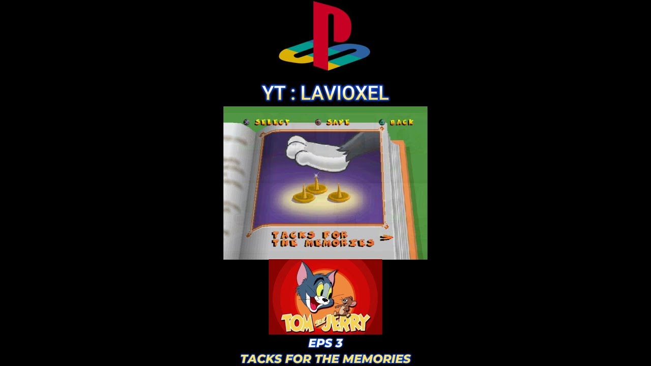 TOM AND JERRY PLAYSTATION ONE - TACKS OF THE MEMORIES 