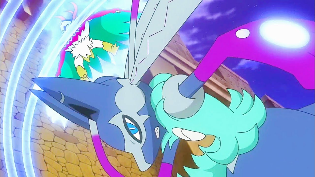 Mega Lucario Z Vs Mega Hawlucha | Pokemon Horizons Episode 132 