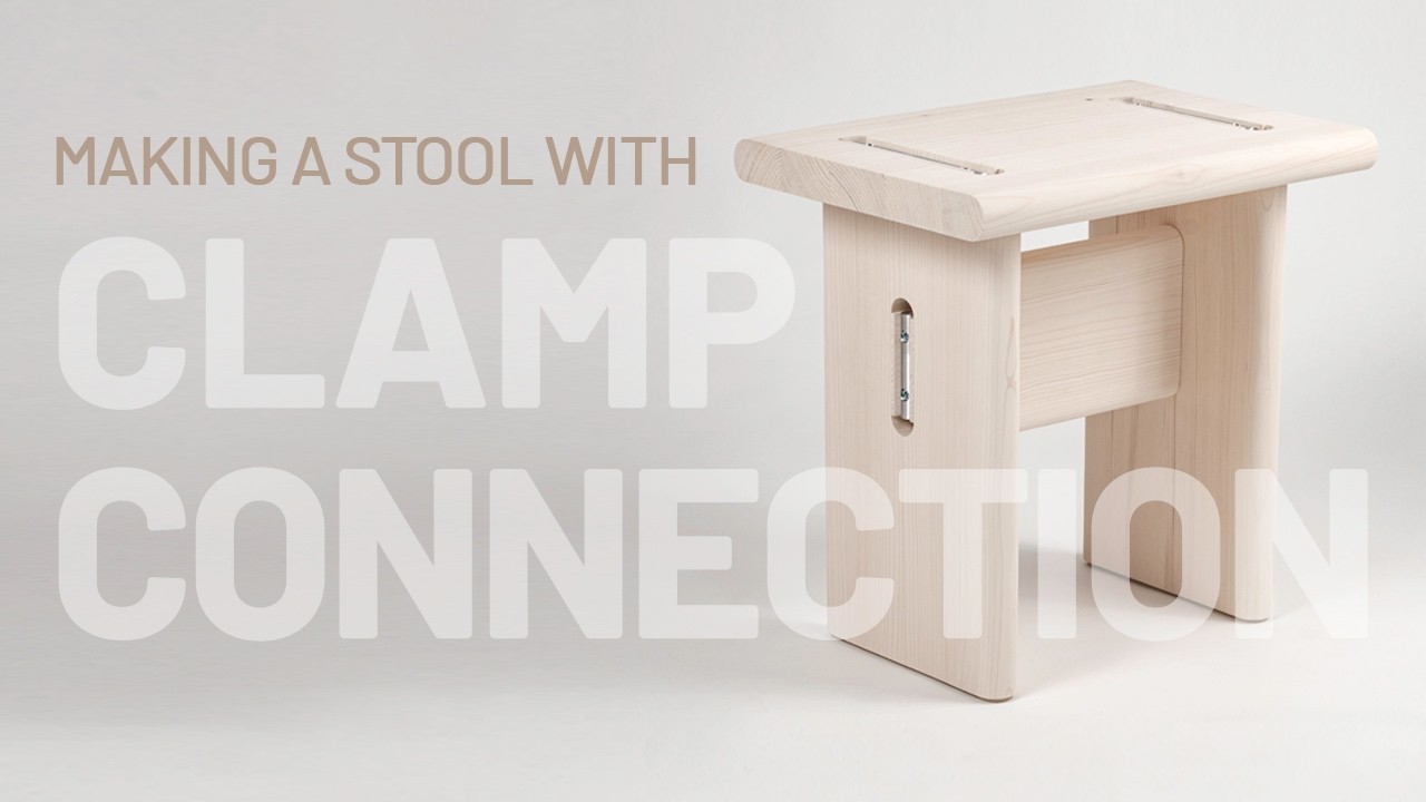making a stool with clamp connection
