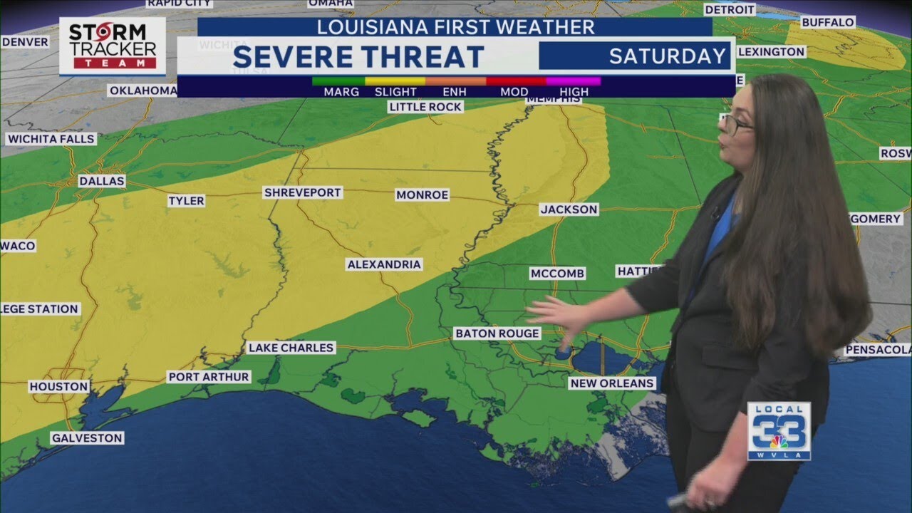 Thursday Evening Forecast: Isolated severe storm risk this weekend