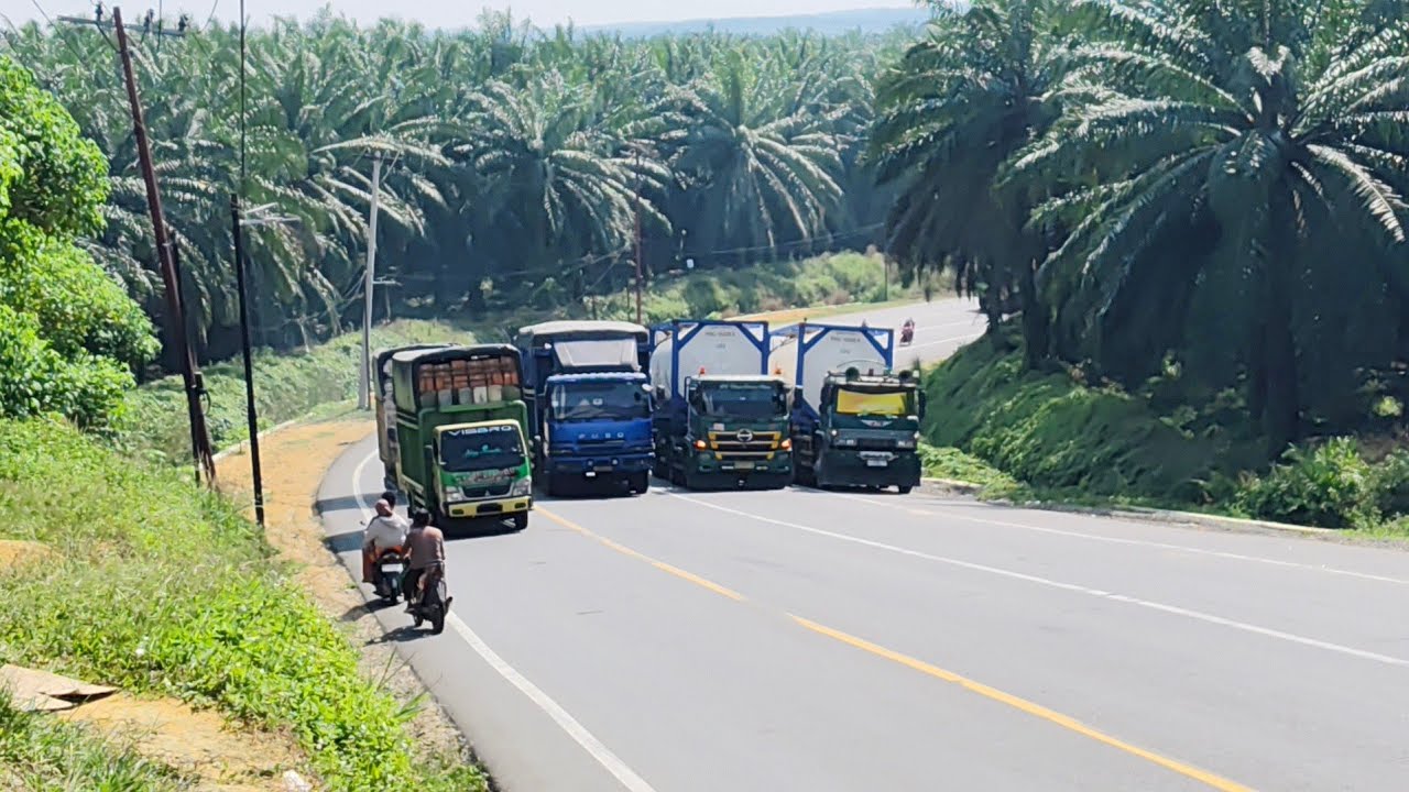 ASLI BIKIN LEMAS!!! Detik-detik Truk Kuasai Jalan Dan hampir Tabrak Sepeda motor Di Tikungan