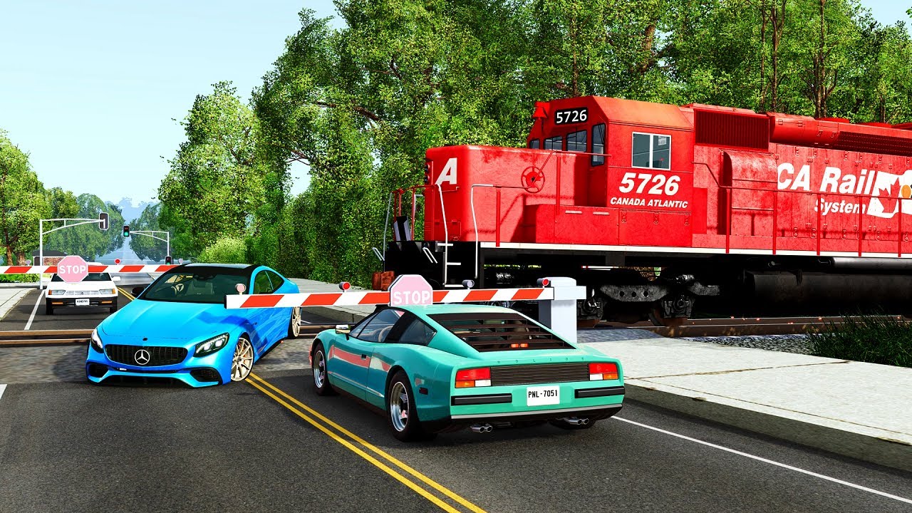 TRAINS VS CARS | BeamNG Drive #8