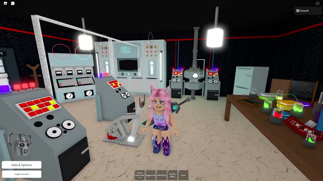 Roblox Tardis flight Classic Interior Showcase