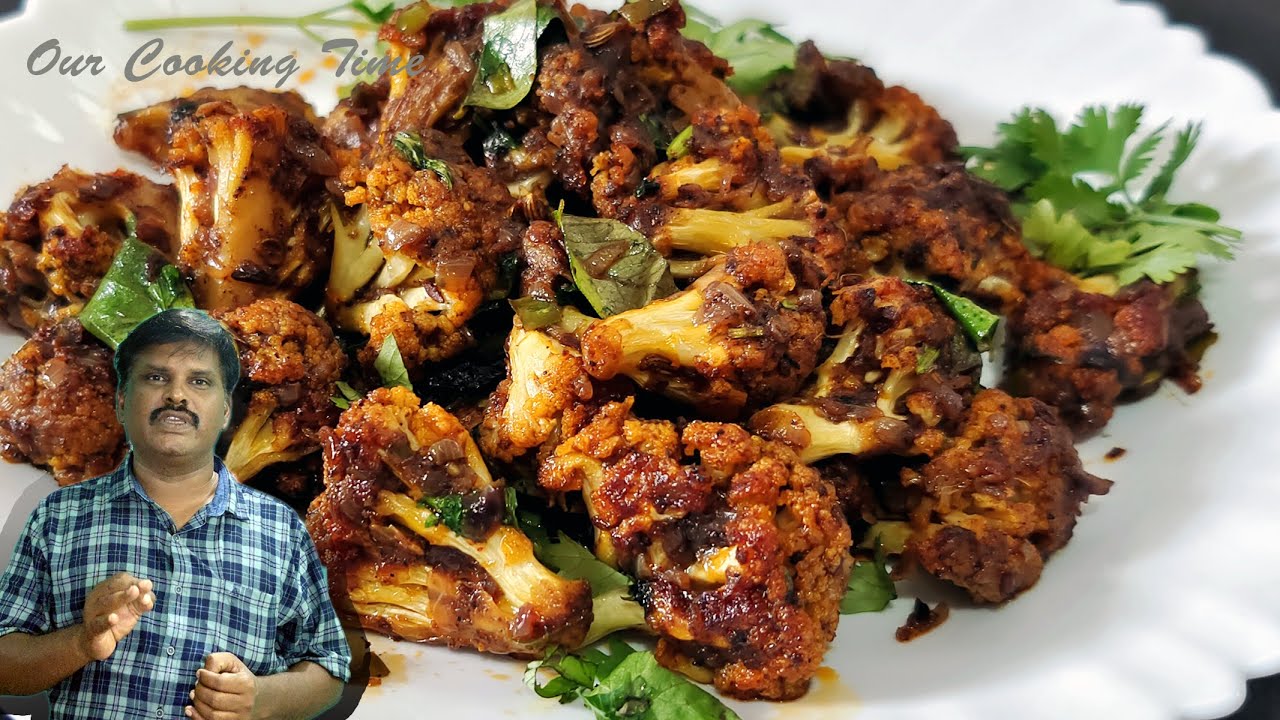 காலிபிளவர் மிளகு வறுவல் # Cauliflower Pepper Fry Recipe In Tamil # Cauliflower Fry Recipe