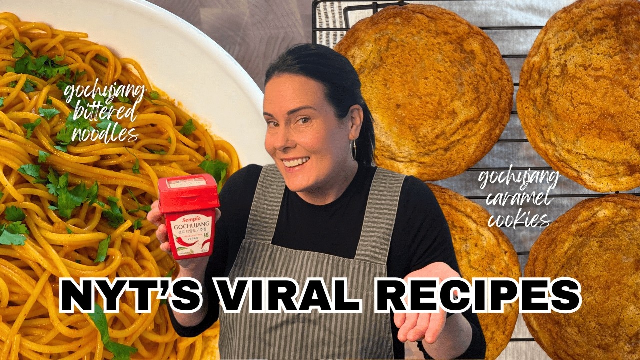 do these viral NYT recipes live up to the hype? | GOCHUJANG CARAMEL COOKIES &  BUTTERED NOODS