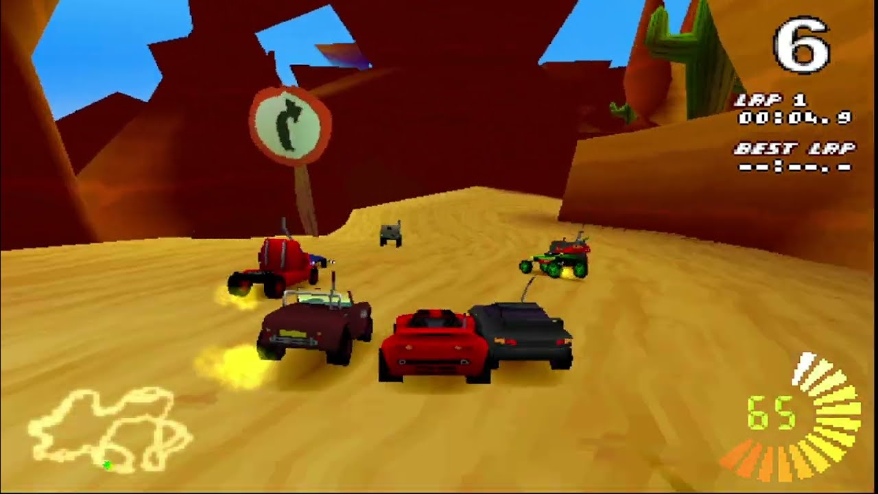 RC Revenge PS1 Longplay All Cups - Good Racing Game