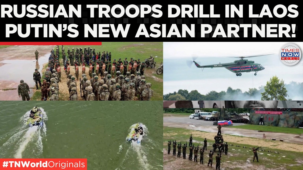 RUSSIA-LAOS DRILLS: Russian Troops Deploy Drones, Unveil Battlefield Tactics in War Exercise