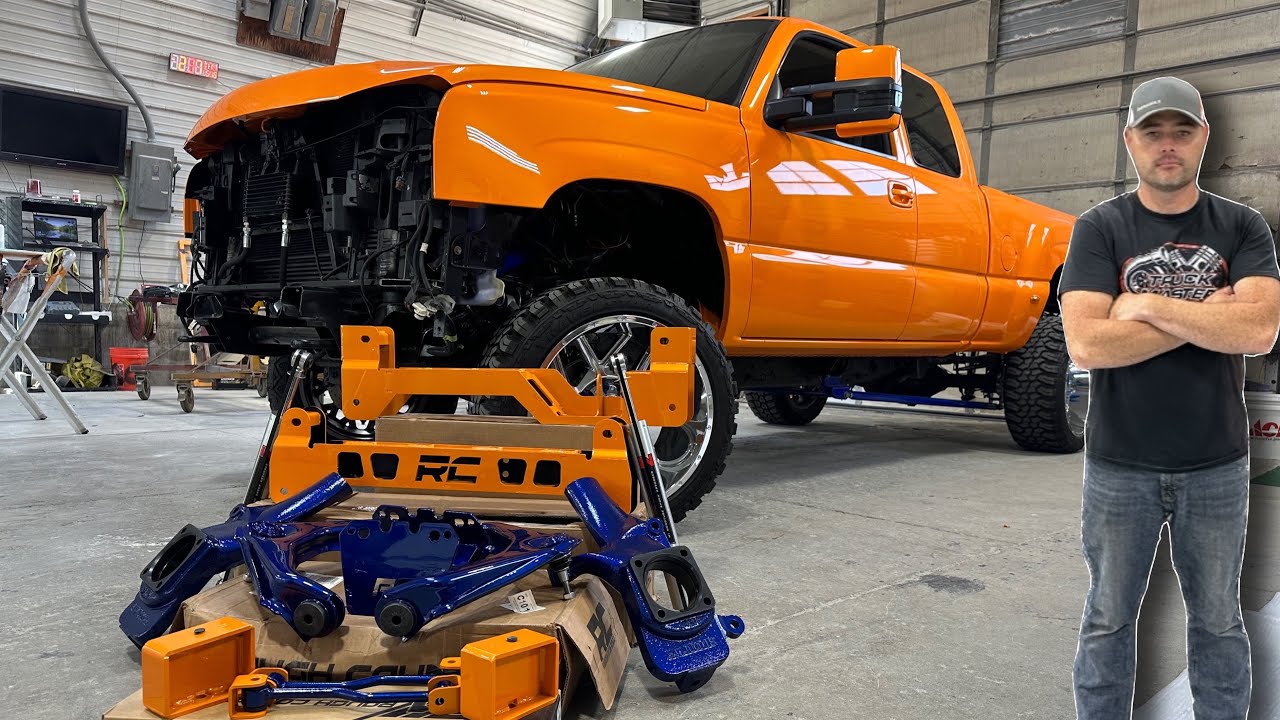 Lifting My Orange Duramax To The Sky! Restoring A 20 Year Old Diesel