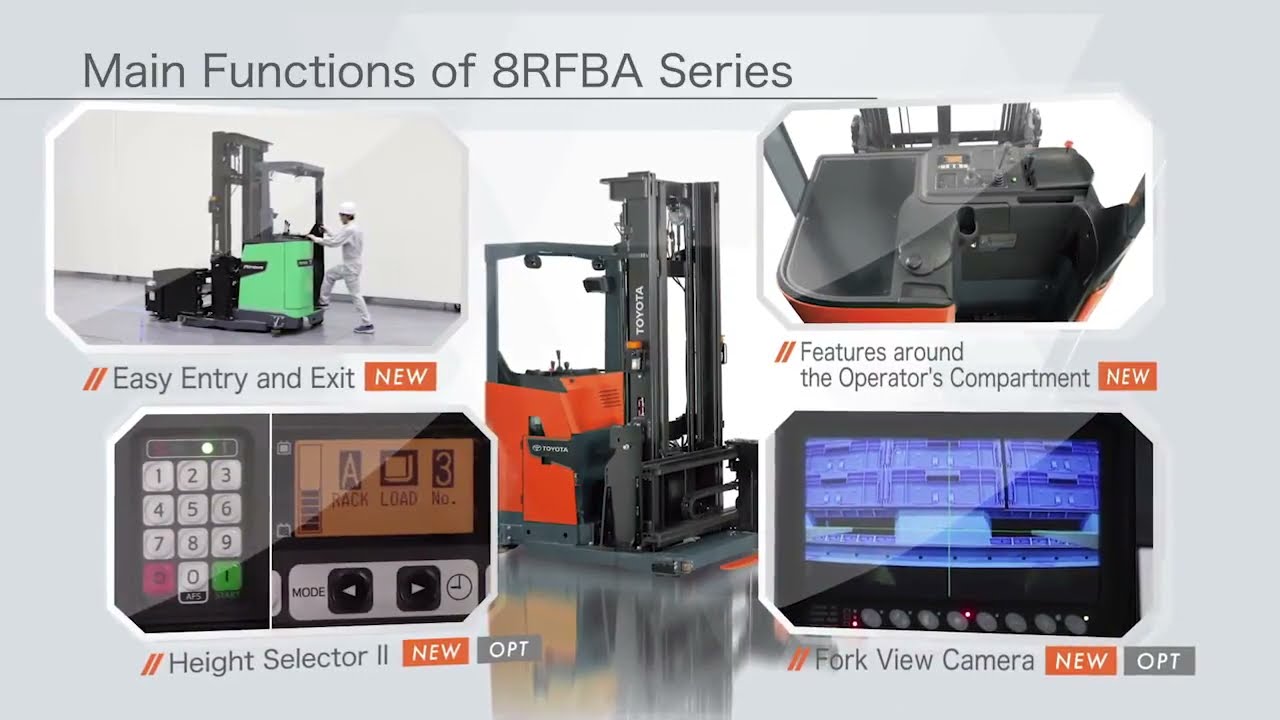 8RFBA Series | very Narrow Aisle Trucks | Toyota Material Handling | India