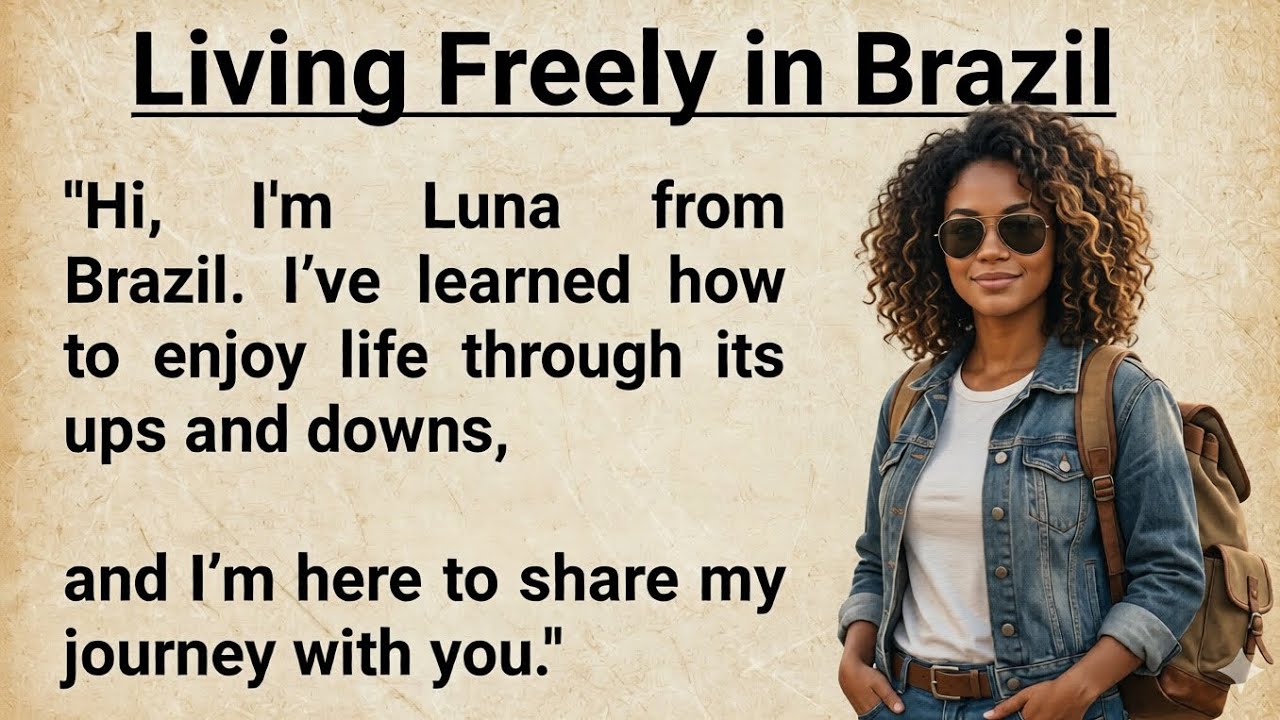 Living Freely in Brazil | Learn English Through Story level 2 | Graded Reader | Improve Your English