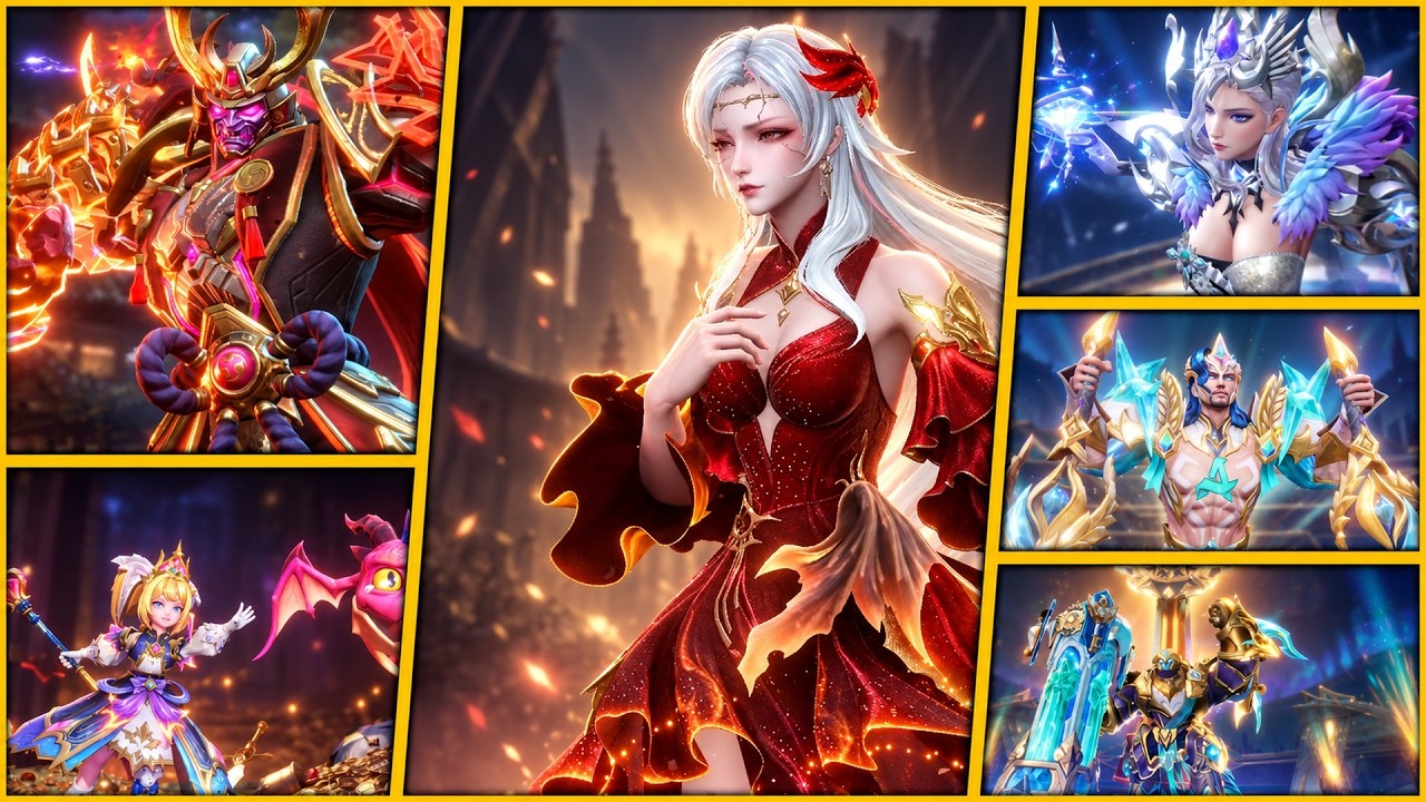 6 NEW UPCOMING SKINS GAMEPLAY | KAGURA LEGEND | ALDOUS STARLIGHT | M7 LAPU-LAPU & GROCK FMVP