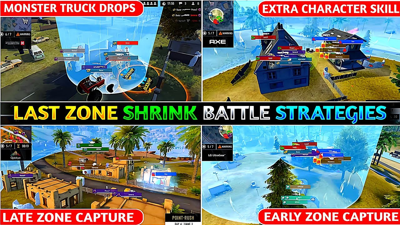 TOURNAMENT STRATEGIES | LAST ZONE SHRINK BATTLE STRATEGIES | HOW TO WIN LAST ZONE SHRINK BATTLE