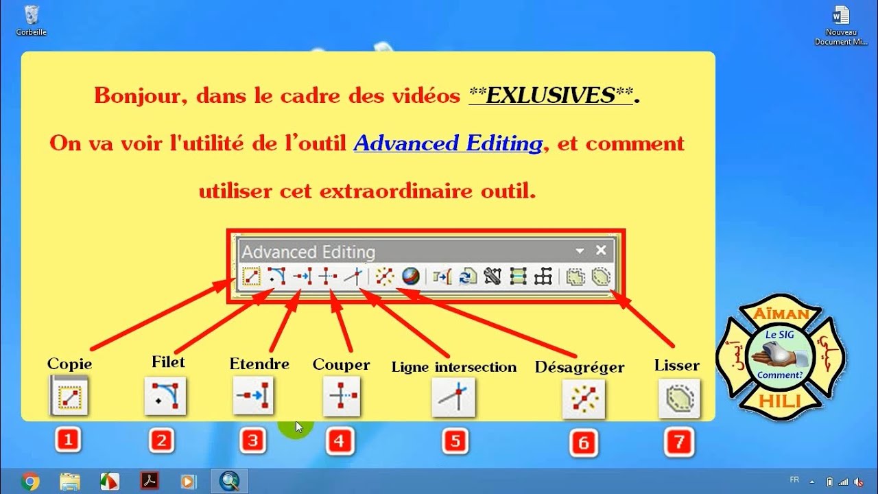 *Exclusive* Comment utiliser l'outil Advanced Editing sur AcrGis 10.2
