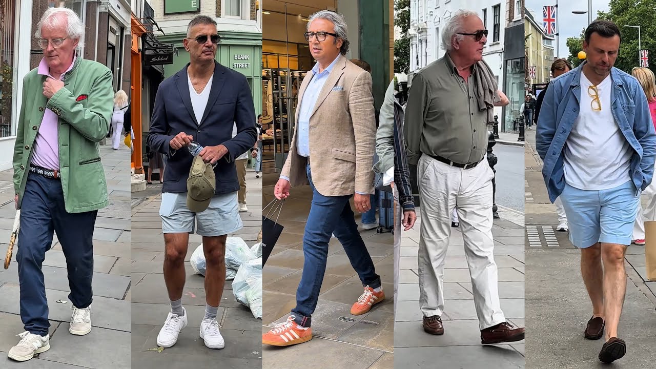 Men’s Street Style London 2025 | Brutal & Elegant Looks on a Hot Summer Day