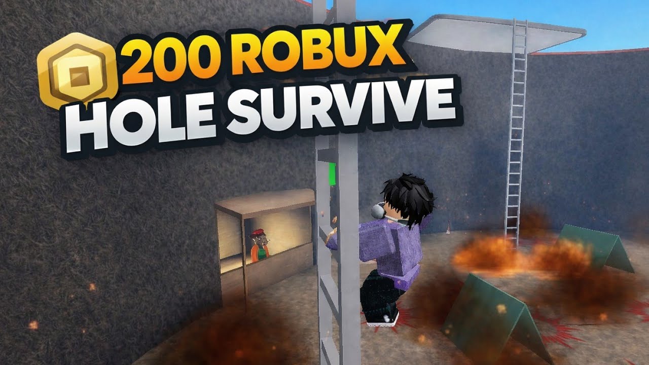 💸 200 ROBUX - Hole Survive 🕳️| Game Event | Trouble Troll Gaming