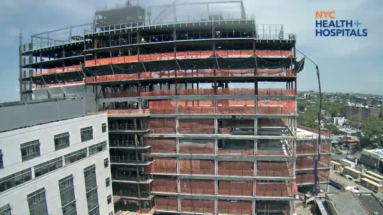Timelapse: Construction of the New Ruth Bader Ginsburg Hospital