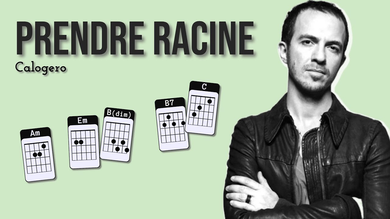 Prendre racine - Calogero Cover Guitare avec les accords #tabs #cover