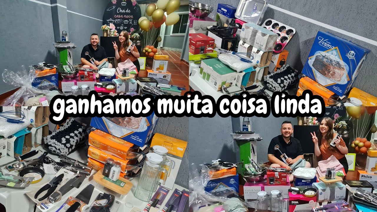 MOSTRANDO NOSSOS PRESENTES do CHÁ DE PANELA + DICAS da LISTA DE PRESENTES