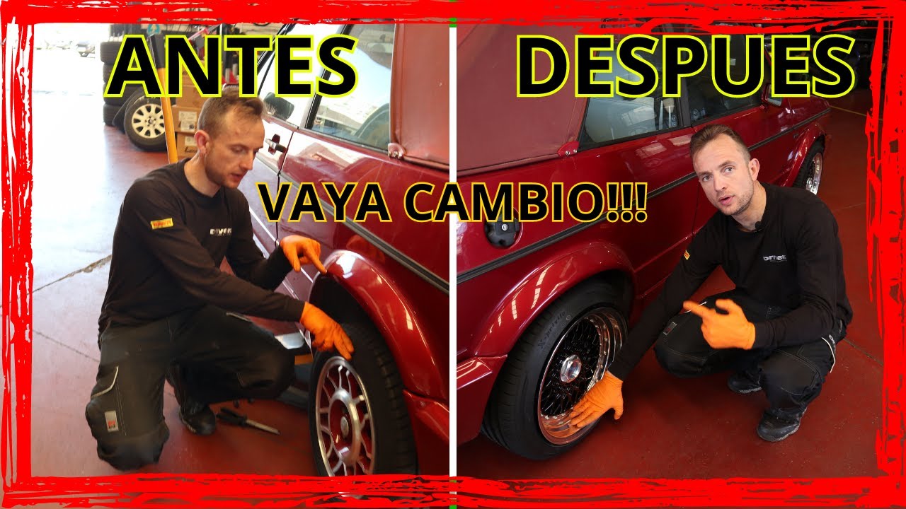 🚨 LLANTAS de Aluminio LENSO BSX Doble Medida para VW GOLF MK2 RESULTADO 😍 | LLANTAS GARGANTA XXL  💥
