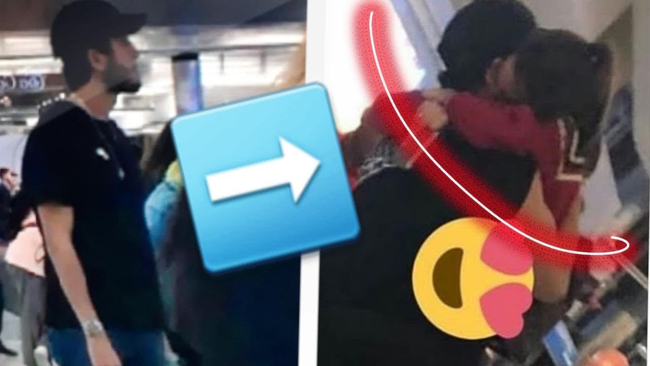 TIERNO REENCUENTRO DE TINI Y SEBASTIAN YATRA EN UN AEROPUERTO #siendolamejorpareja
