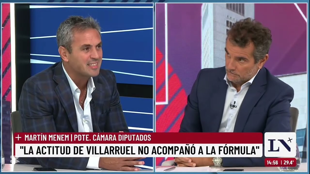 Mano a mano con Martín Menem en La Nación Más