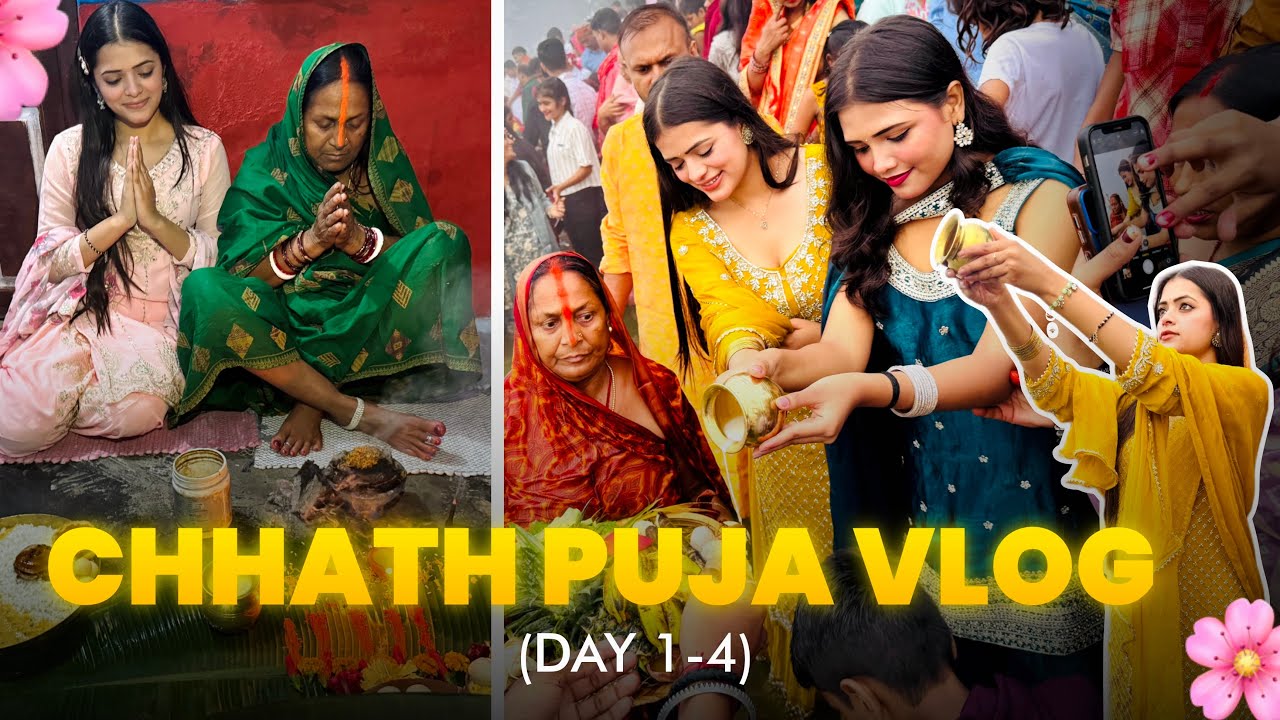 Chhath puja vlog 2025 🌅🙏 Day 1-4 🌸Bihar || Dipikaranavlog ||