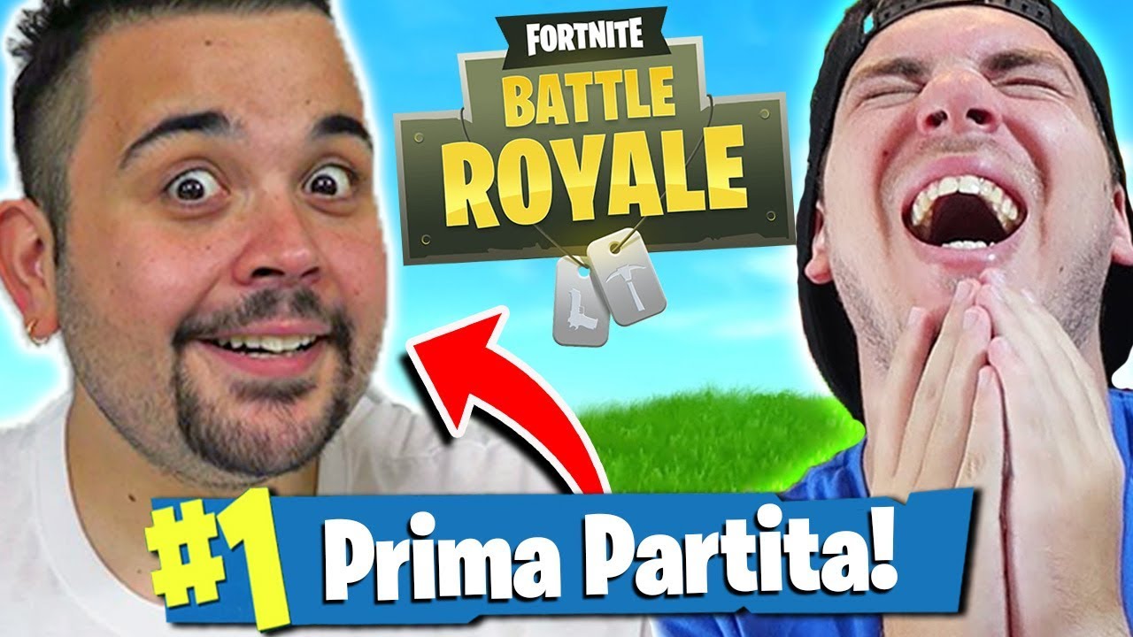 REAZIONE alla PRIMA PARTITA DI CICCIOGAMER su FORTNITE!!