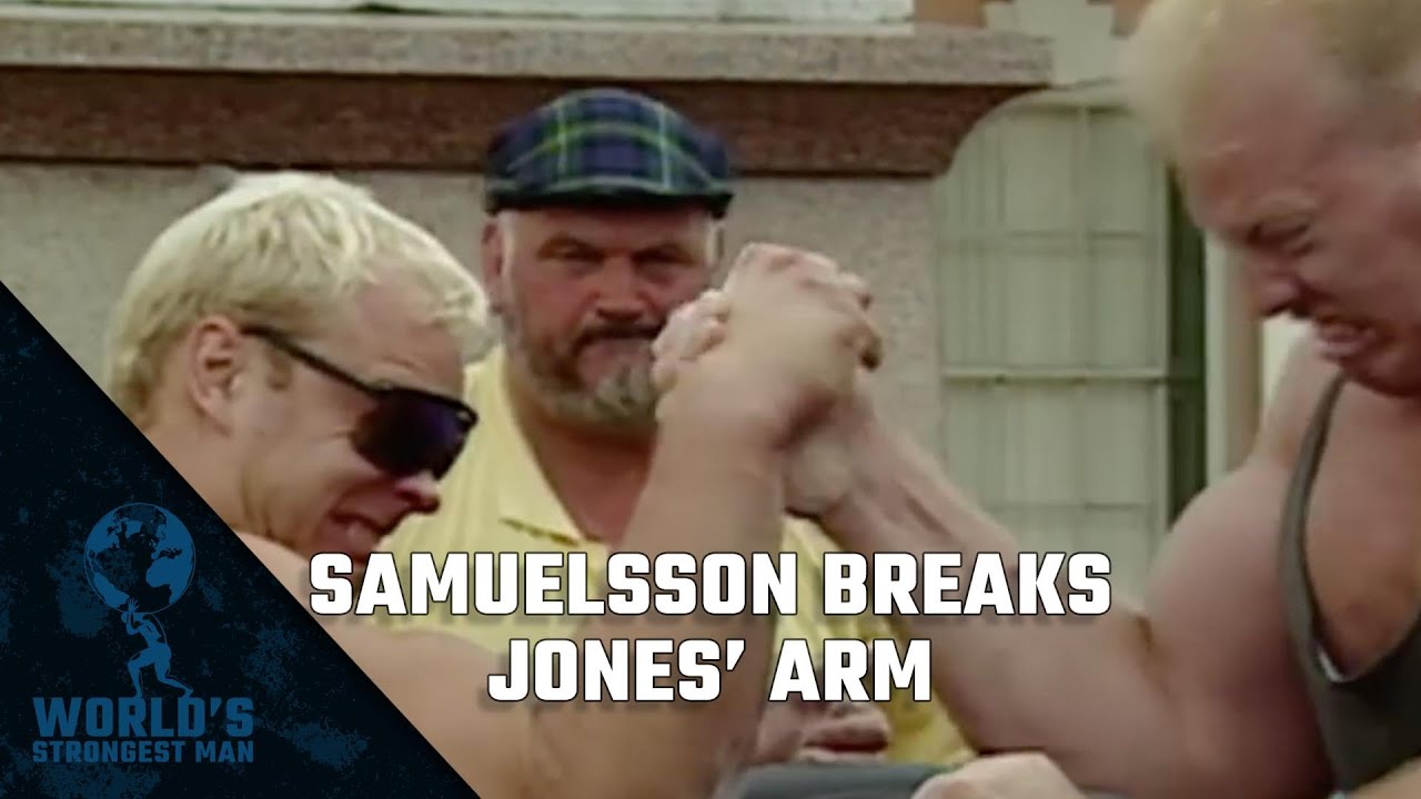 The World&rsquo;s Strongest Man Classics 1995: Samuelsson breaks Jones&rsquo; arm!