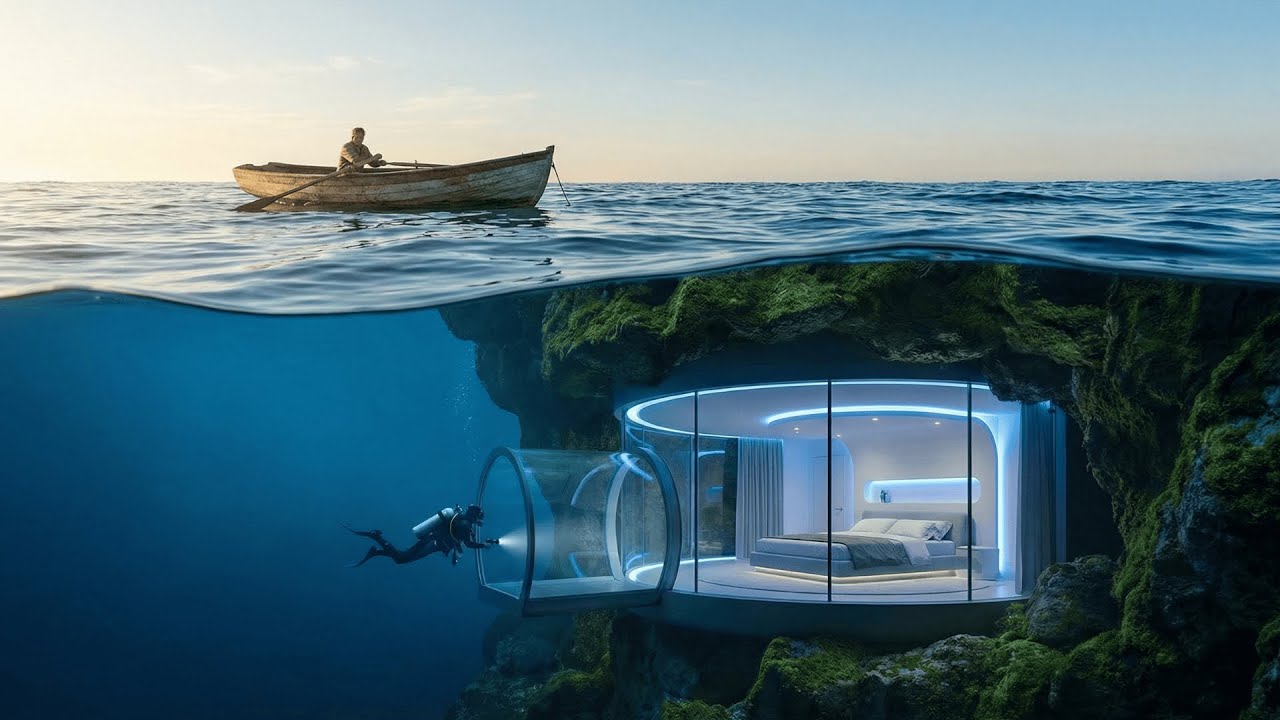 I Built a Hidden Luxury House Under the Ocean – ASMR