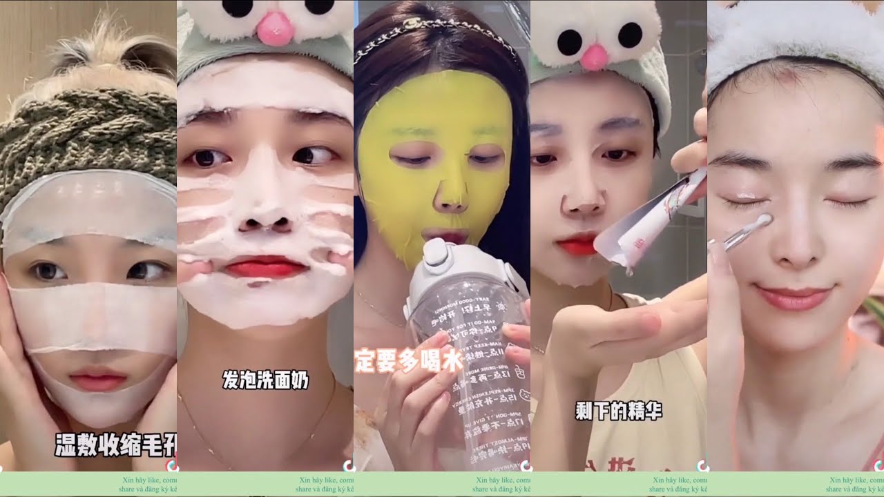 ( 抖音 ) Skincare để có làn da mịn màng như em bé - Phiên bản đau túi của các tỷ tỷ bên Trung