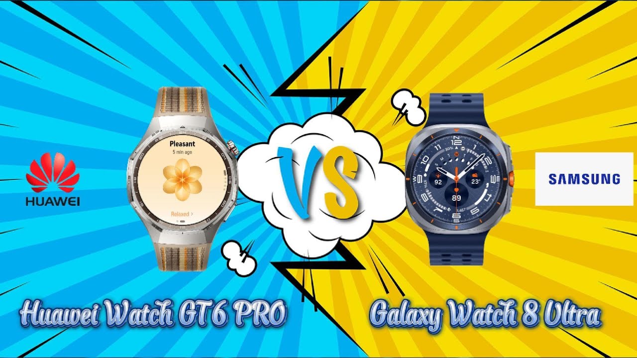 Huawei Watch GT6 Pro vs Samsung Galaxy Watch 8 Ultra – Full Specs Comparison