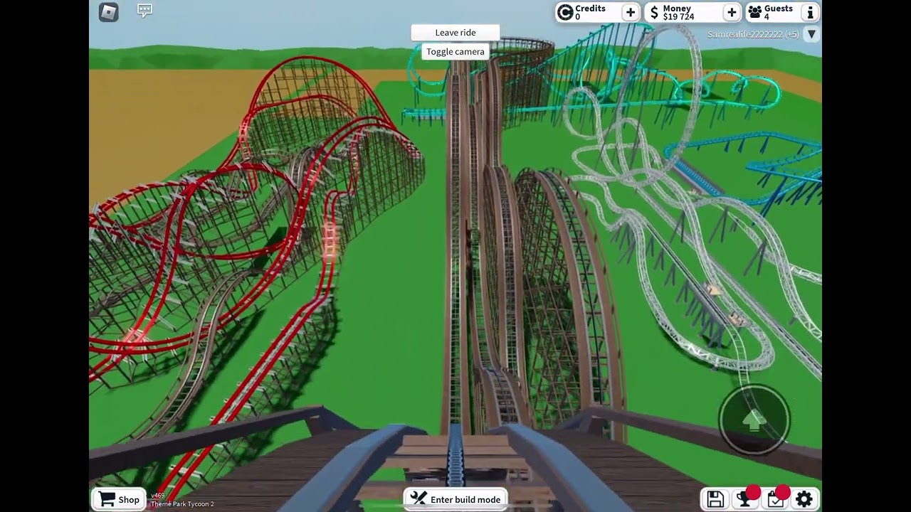 I promise this wooden coaster is not scary (theme park tycoon 2)