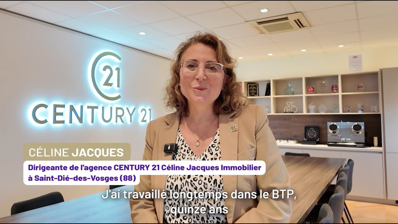 Céline Jacques dirigeante de l'agence CENTURY 21 Céline Jacques Immobilier à Saint-dié-des-Vosges