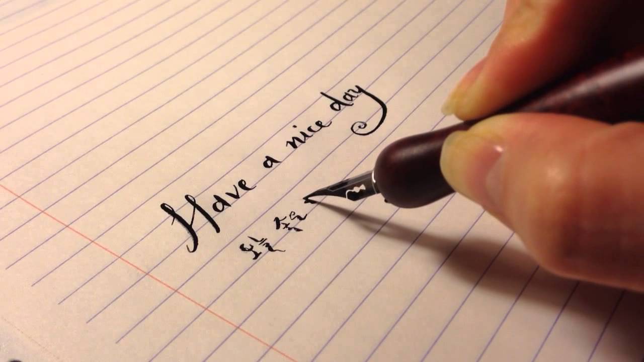 Brause Rose nib - final writing HD