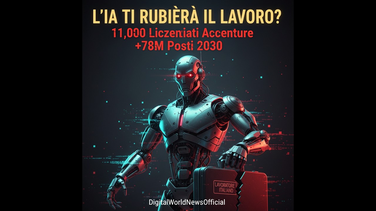 L'IA TI RUBERÀ IL LAVORO? 11.000 Licenziati da Accenture: la Verità Scioccante sul 2030