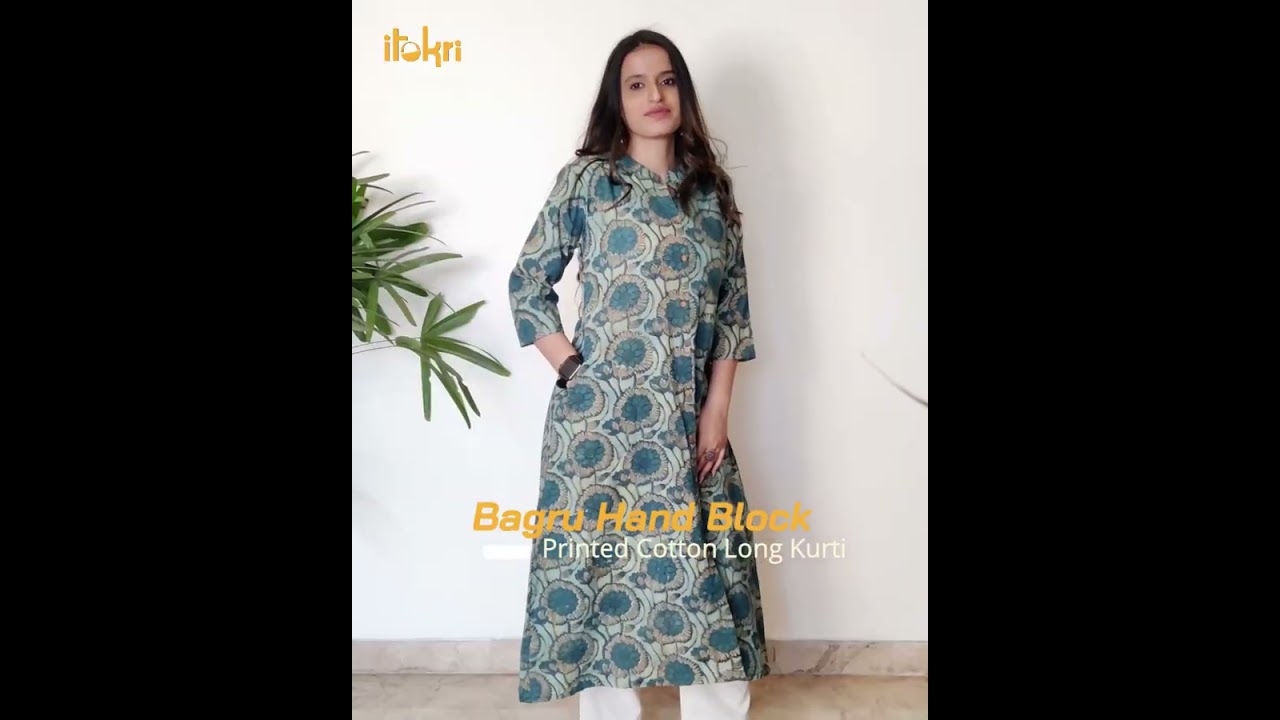 Bagru Block Printed Kurtis|shop now|iTokri.com
