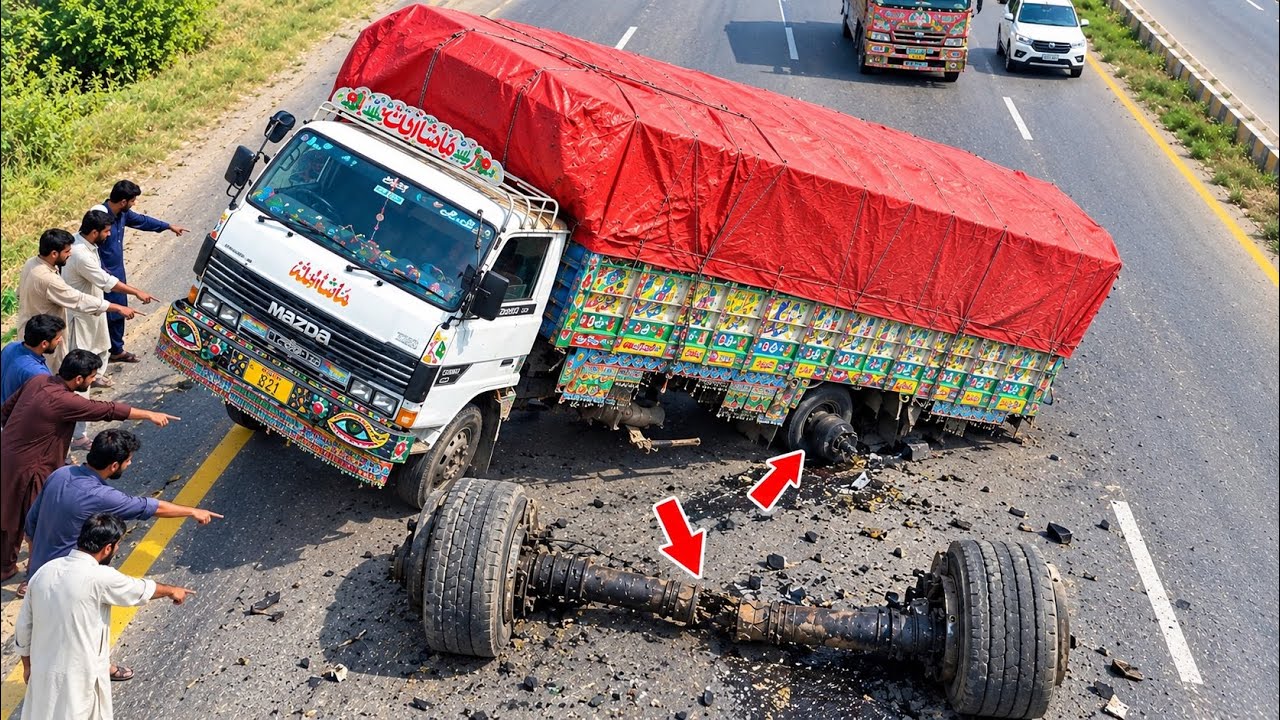 The Weight Was Unbelievable! 😨 Truck&rsquo;s Rear Axle Completely Destroyed!