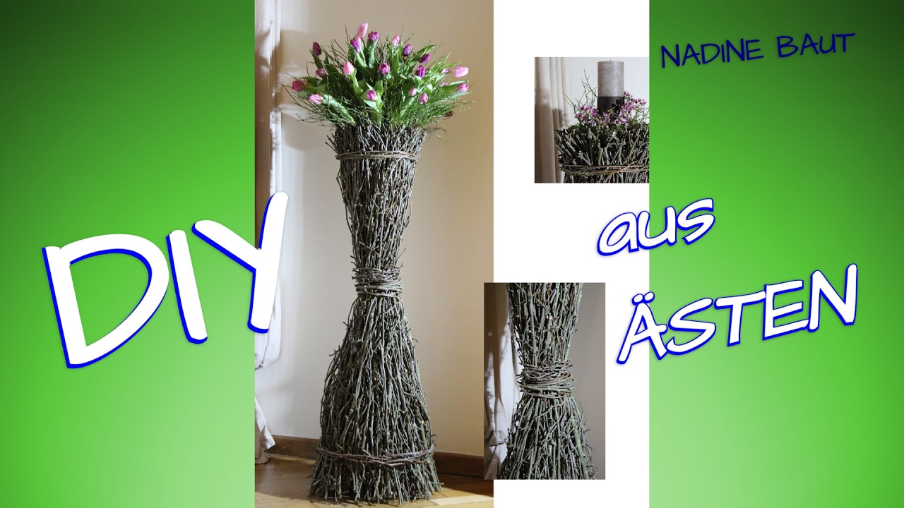 DIY - Blumenvase - Blumentopf - Kerzenständer