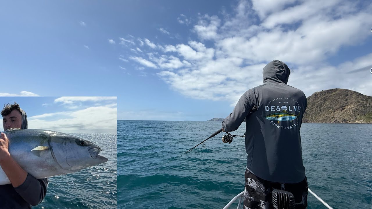 Big NZ kingfish on a remote peninsula!!!