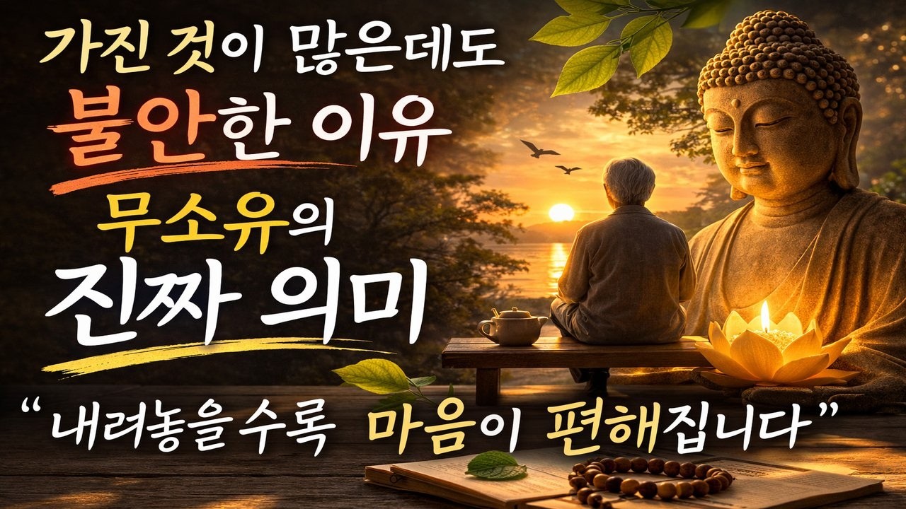 노년에 꼭 필요한 깨달음, 가진 것보다 중요한 마음